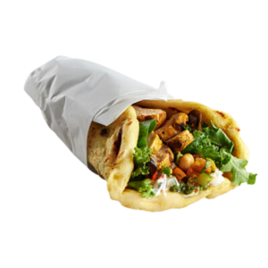 Tandoori chicken wrap