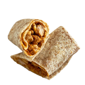 Satay chicken wrap